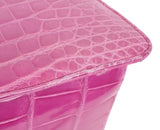 Tiffany & Co. Cornelia Purple Crocodile Lunch Box Shoulder Bag