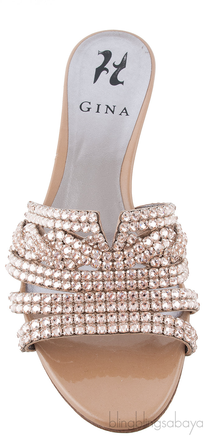 Galaxy Beige Heeled Sandals