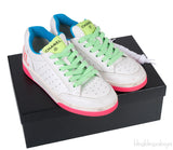 White Neon Multicolor Sneakers