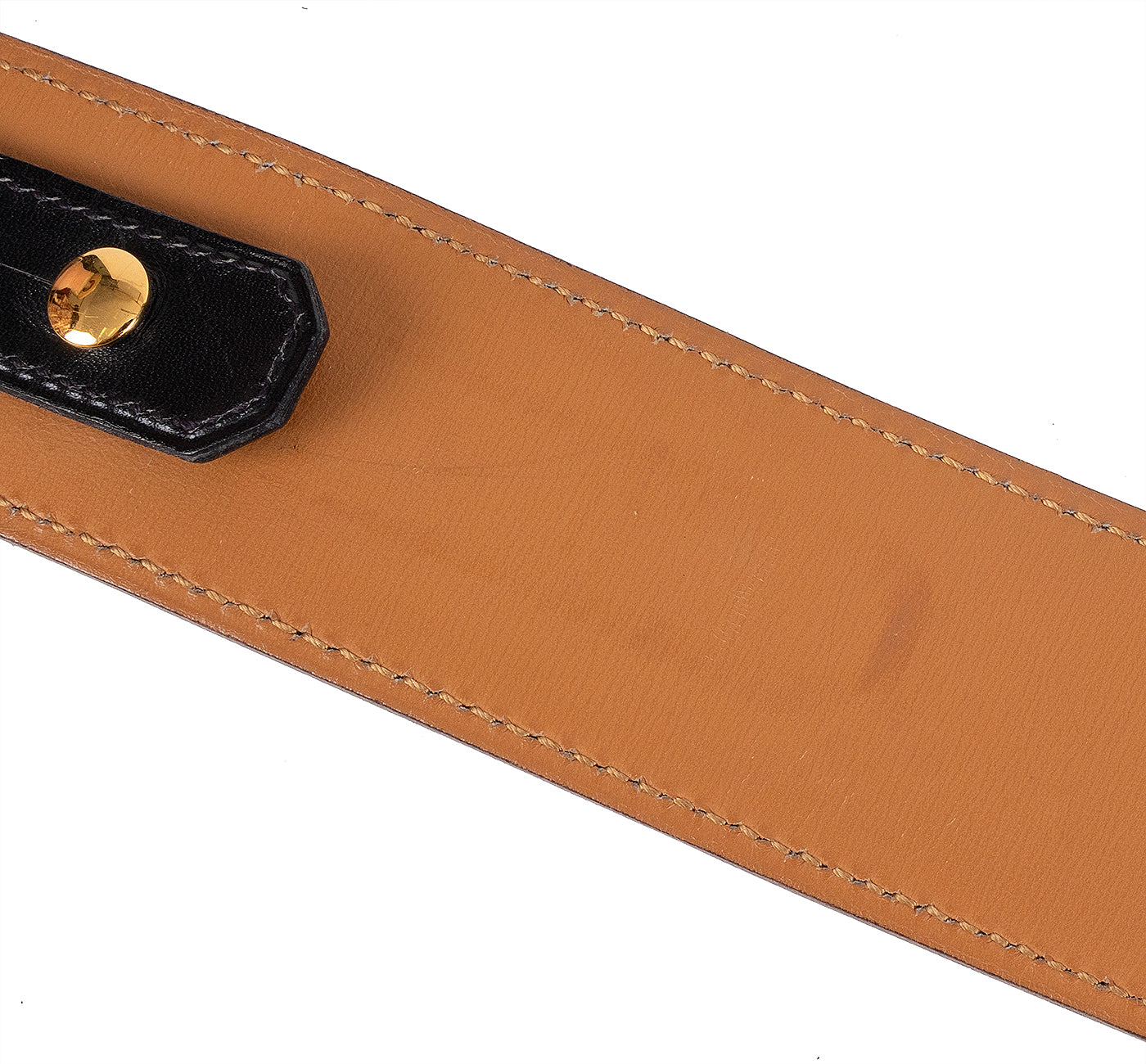 Hermes Vintage Kelly Black Box Swift Leather Belt 70