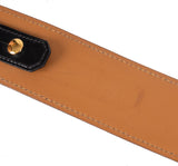 Hermes Vintage Kelly Black Box Swift Leather Belt 70