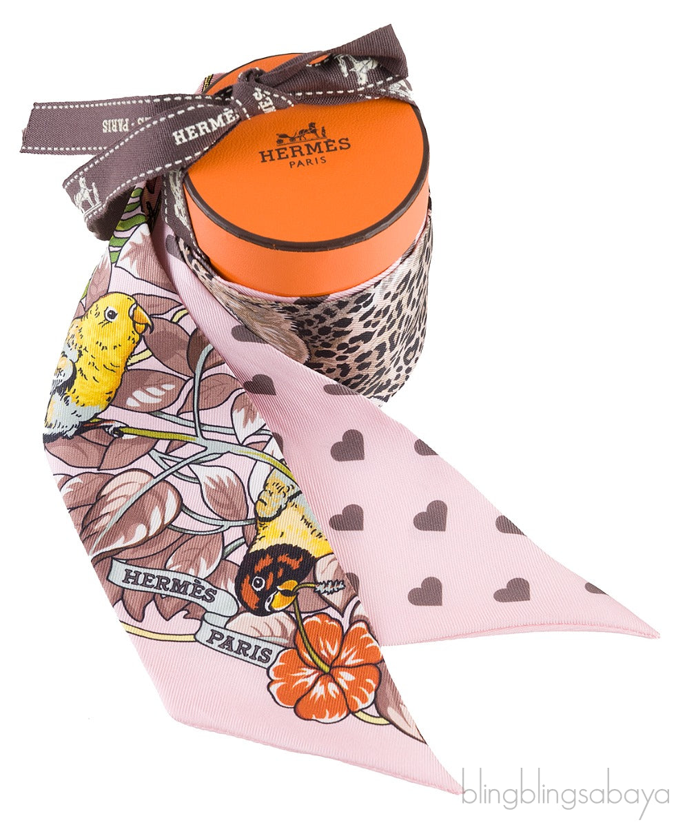 Jungle Love Love Light Pink Twilly