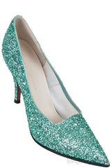 Green Dorothy Glitter Pumps