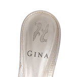 Gina Loie Platinum Crystal Lizard Print 85 Sandals