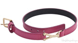 Double Tour Y Pink Leather Bracelet