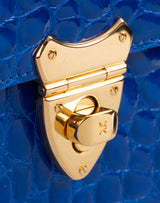 Kwanpen Edge Hexagon Blue Crocodile Bag