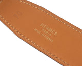 Hermes Vintage Kelly Black Box Swift Leather Belt 70