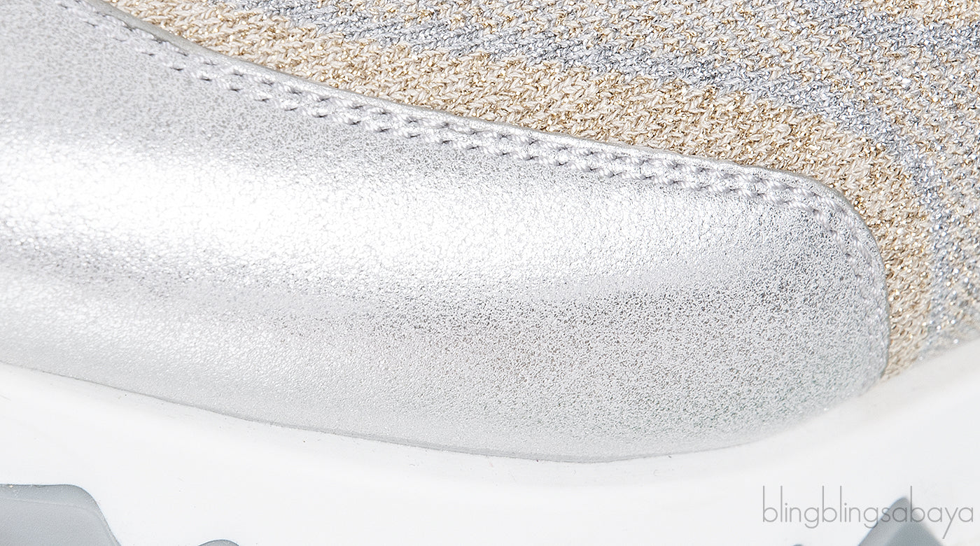 Hermes Metallic Silver/Gold Addict Sneakers