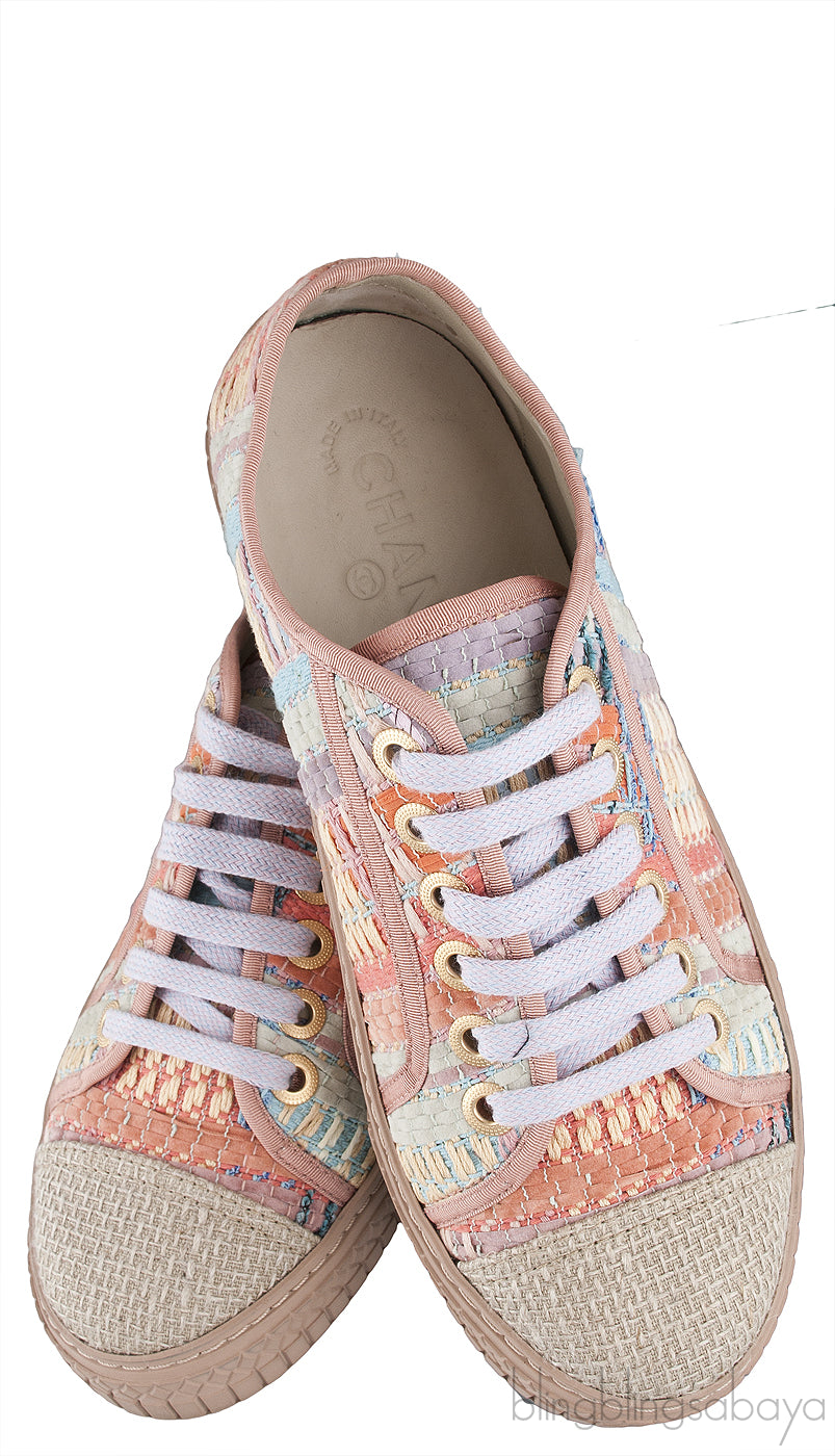 Tweed Low Cut Multicolor Sneakers