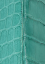 Lady Dior Large Green Crocodile Handbag
