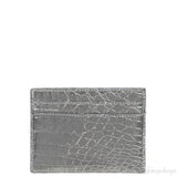 Silver Crocodile Card Holder