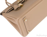 Birkin 25 Chai Veau Togo GHW