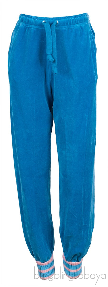 Blue Velvet Tennis Sweatshirt & Pants