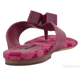 Red Damier Slip-on Sandals