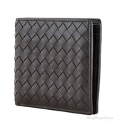 Brown Intrecciato Bi-fold Wallet
