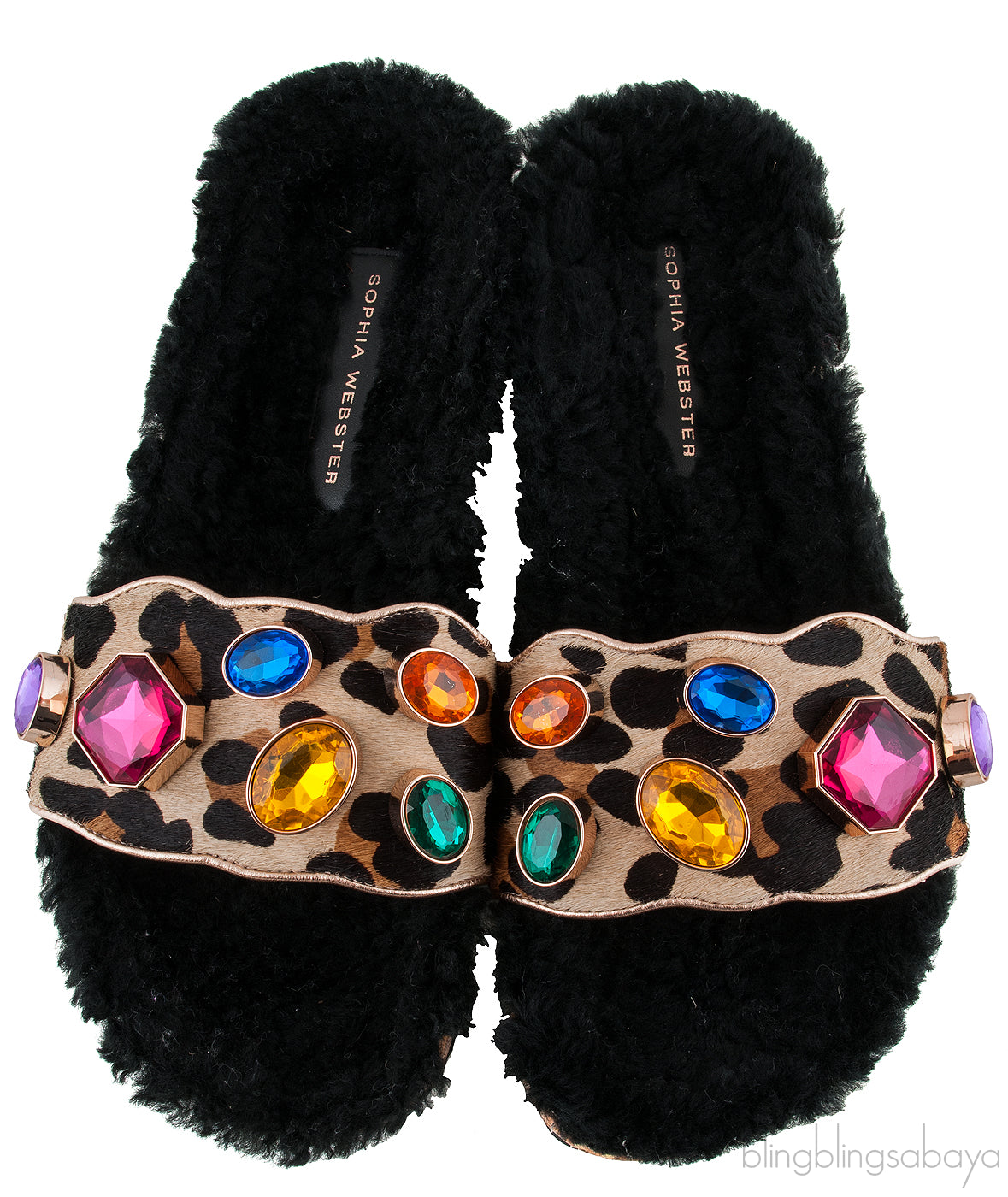 Lyla Gem Leopard Slide