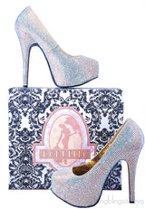 Gold Rhinestone Pump