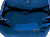 Blue Cotton Canvas Tote