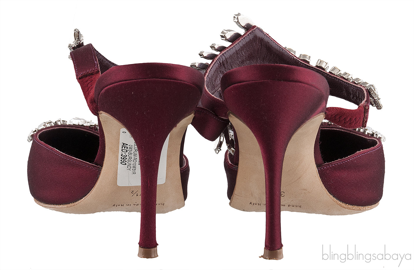 Lurum 90 Burgundy Satin Pump