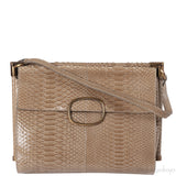 Roger Vivier Greyish Brown Python Shoulder Bag