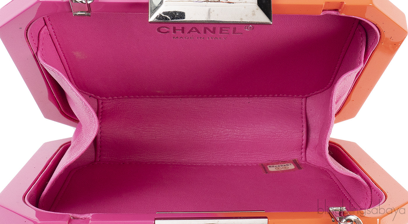 Chanel Minaudiere Ombre Plexiglass Bag