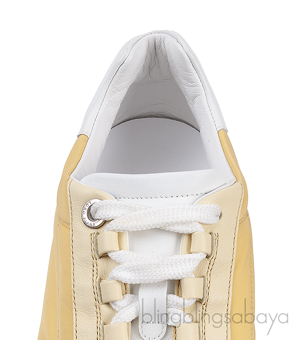 Loro Piana My Wind Microfibre Yellow Sneakers