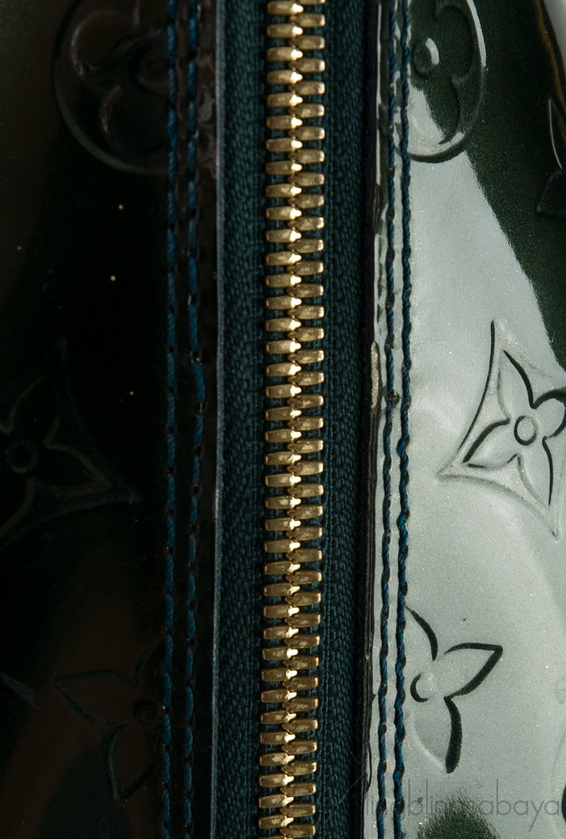 Louis Vuitton Alma Monogram Vernis Dark Green GM