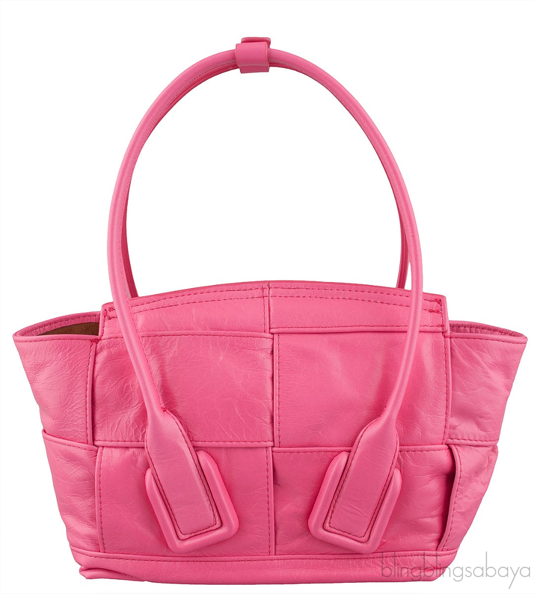 Pink Arco Mini Leather Tote