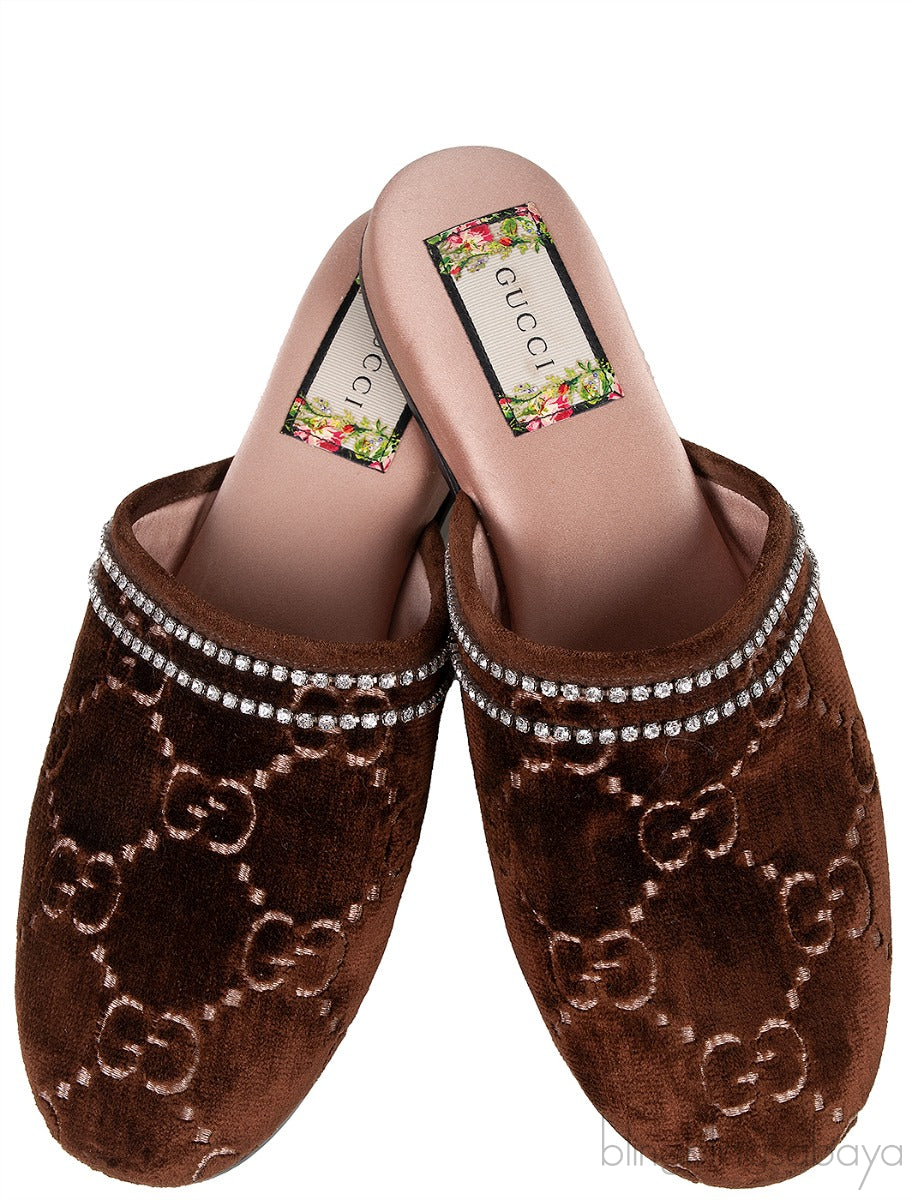 GG Velvet Slippers