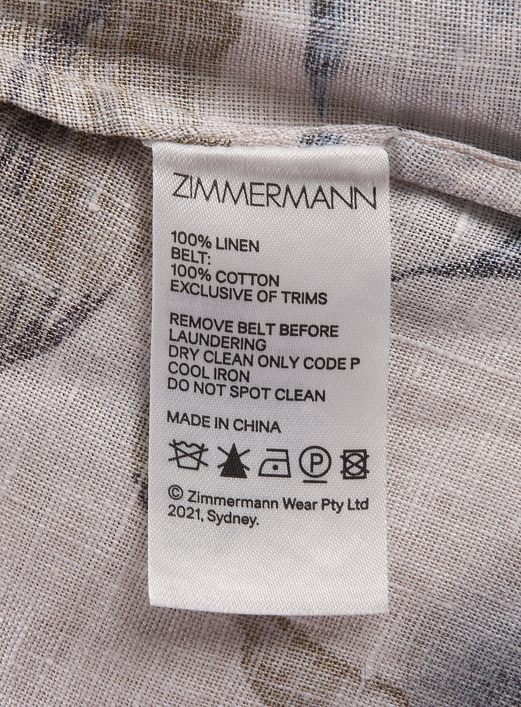 Aliane Billow Linen Long Dress
