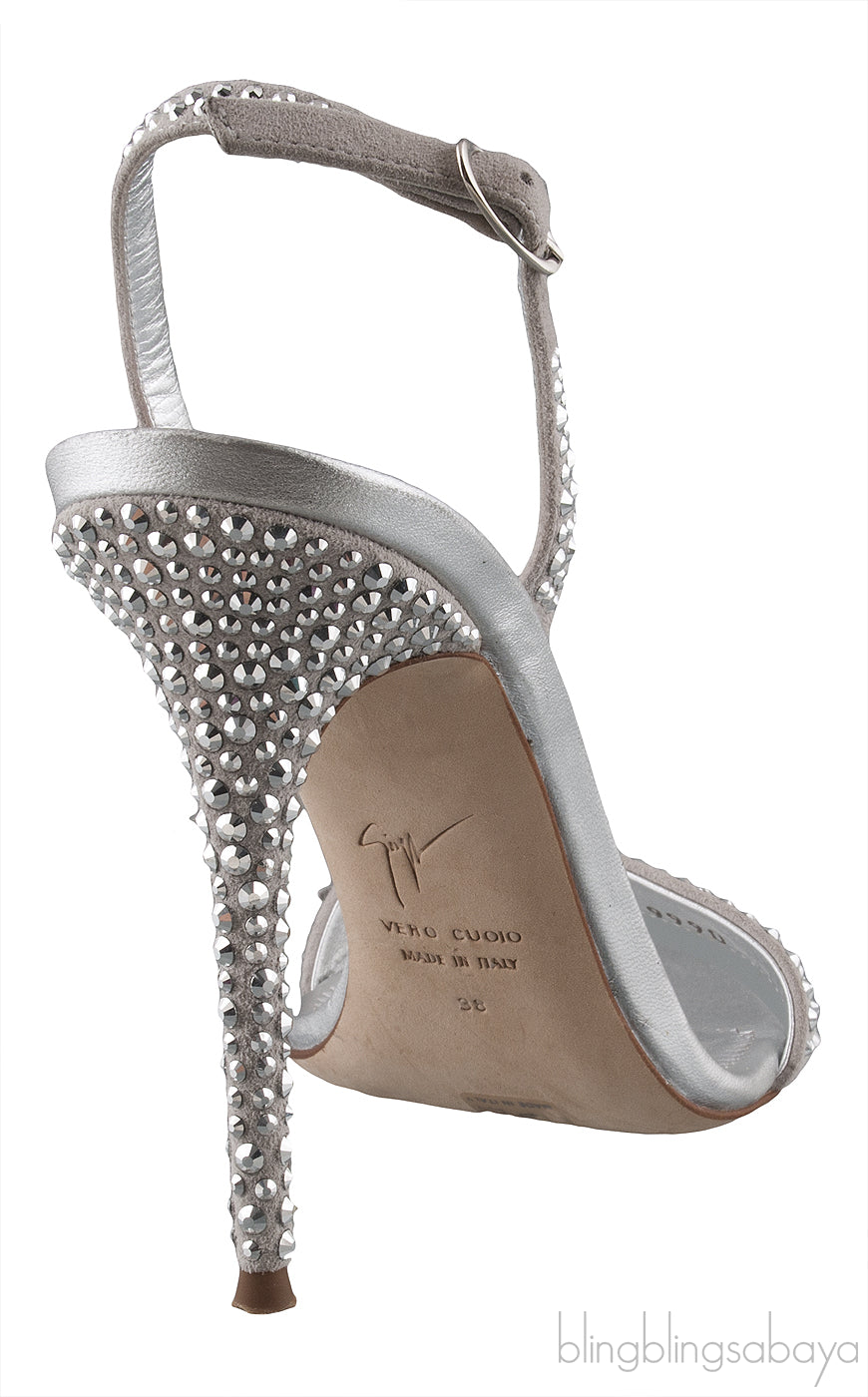 Mystico Silver Crystal Sandals