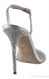 Mystico Silver Crystal Sandals