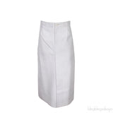 White Leather Skirt