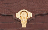 Signature Crocodile Brown Handbag