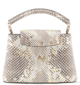 Capucines Gold Python Mini