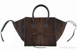 Shaded Pony Hair Phantom Brown Bag