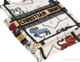 Canvas Embroidered Pixel Zodiac Mini Book Tote Bag