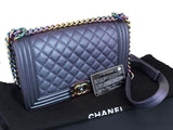 Le Boy Iridescent Medium Flap Bag
