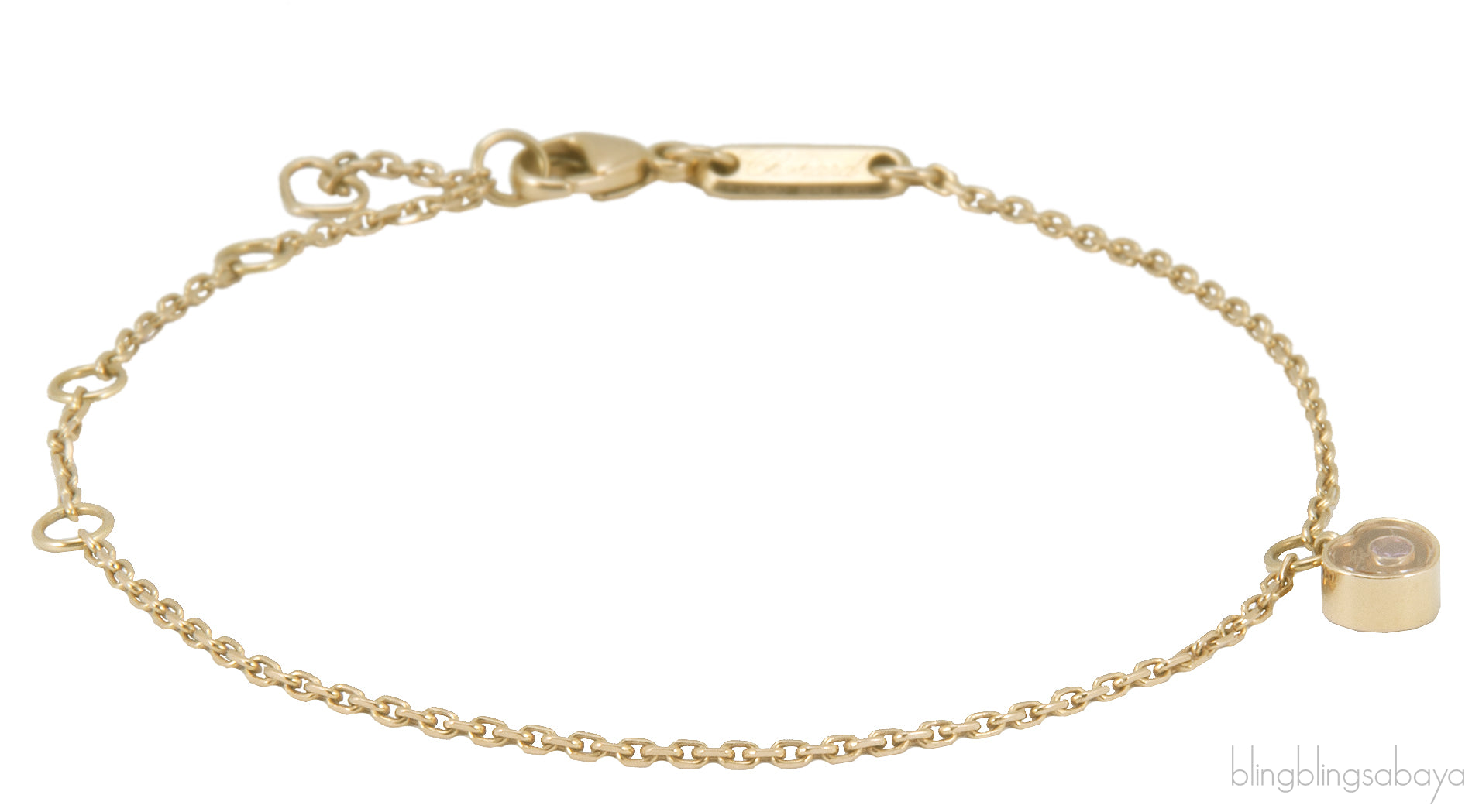 Yellow Gold Pink Sapphire Bracelet