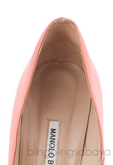 Coral Satin Hangisi Heels