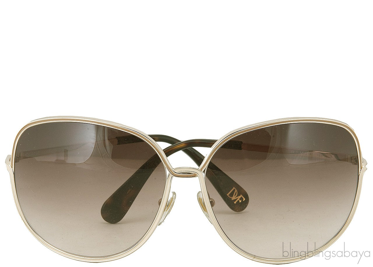Oversized Gold Sunglasses
