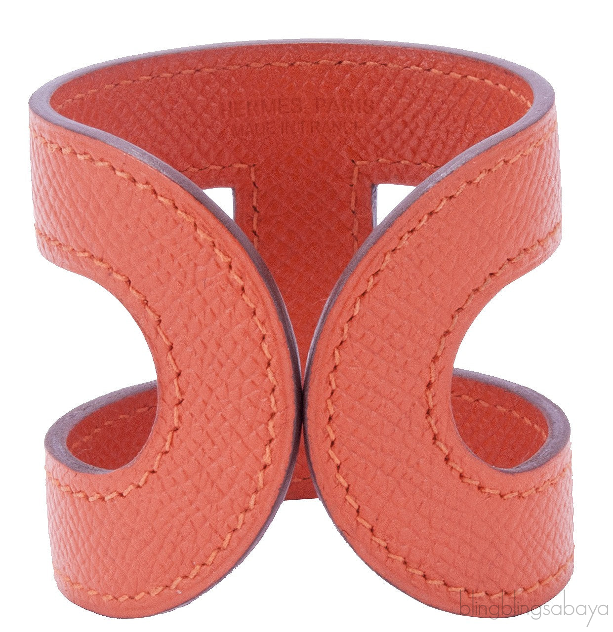Ano Orange Epsom Cuff Bracelet