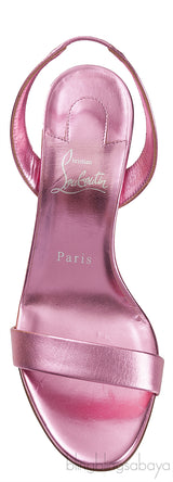 O Marylin Pink Metallic Slingback Sandal