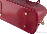 Alma Red Monogram Vernis Bag