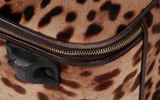 Leopard Pony Hair Medium Luggage Trolley