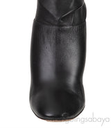 Black Dior Wrap Around Leather Boots