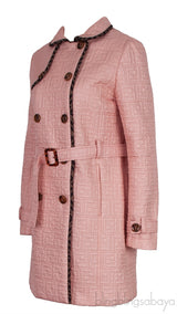 Fendi Mini Me FF Quilted Trim Kids Trench Coat