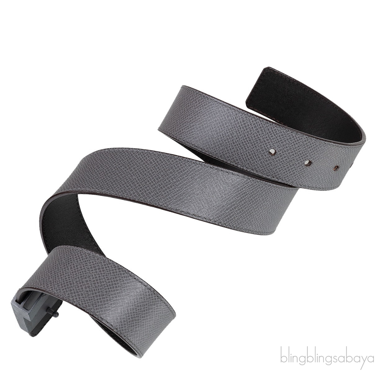 Grey Taiga 35mm LV Initiales Belt
