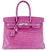 Birkin 30 Fuschia Pink Crocodile