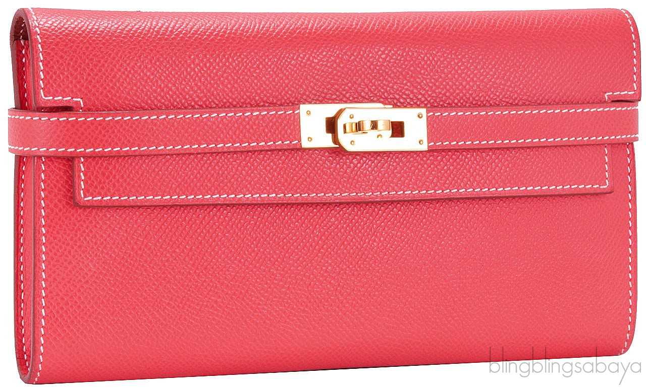 Kelly Long Wallet Epsom Bi-color